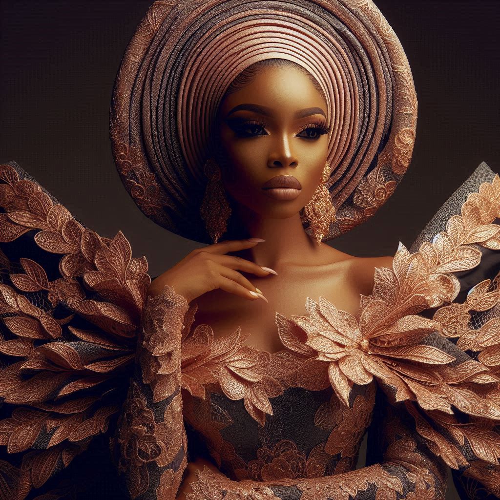 Modern Nigerian Aso-Ebi styles with structured cuts and bold colors
