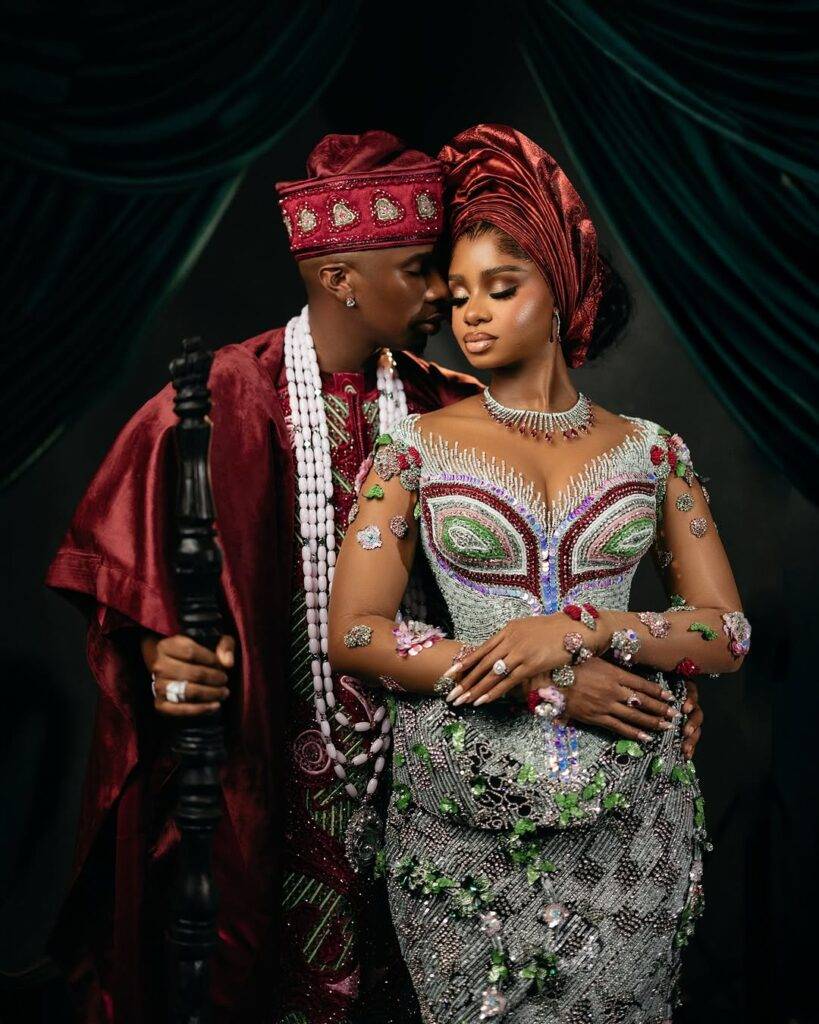Priscilla Ojo and Tanzanian singer Juma Jux tied the knot in a stunning traditional wedding in Lagos