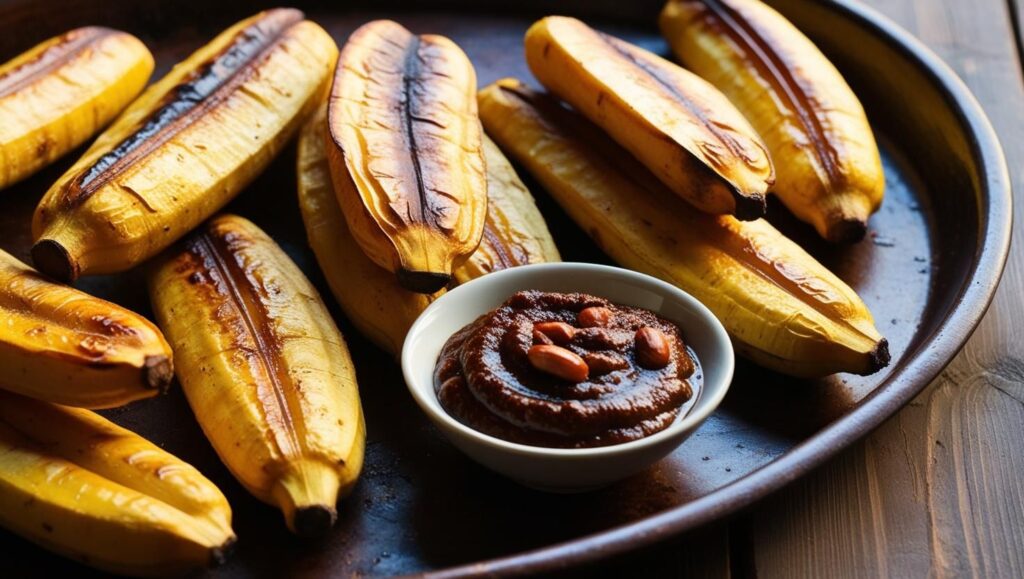 Roasted plantains (boli)