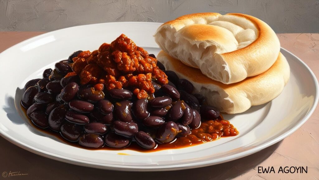Ewa Agoyin and Agege Bread