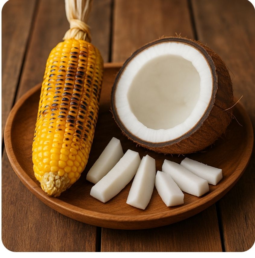 Roasted Corn with Coconut
