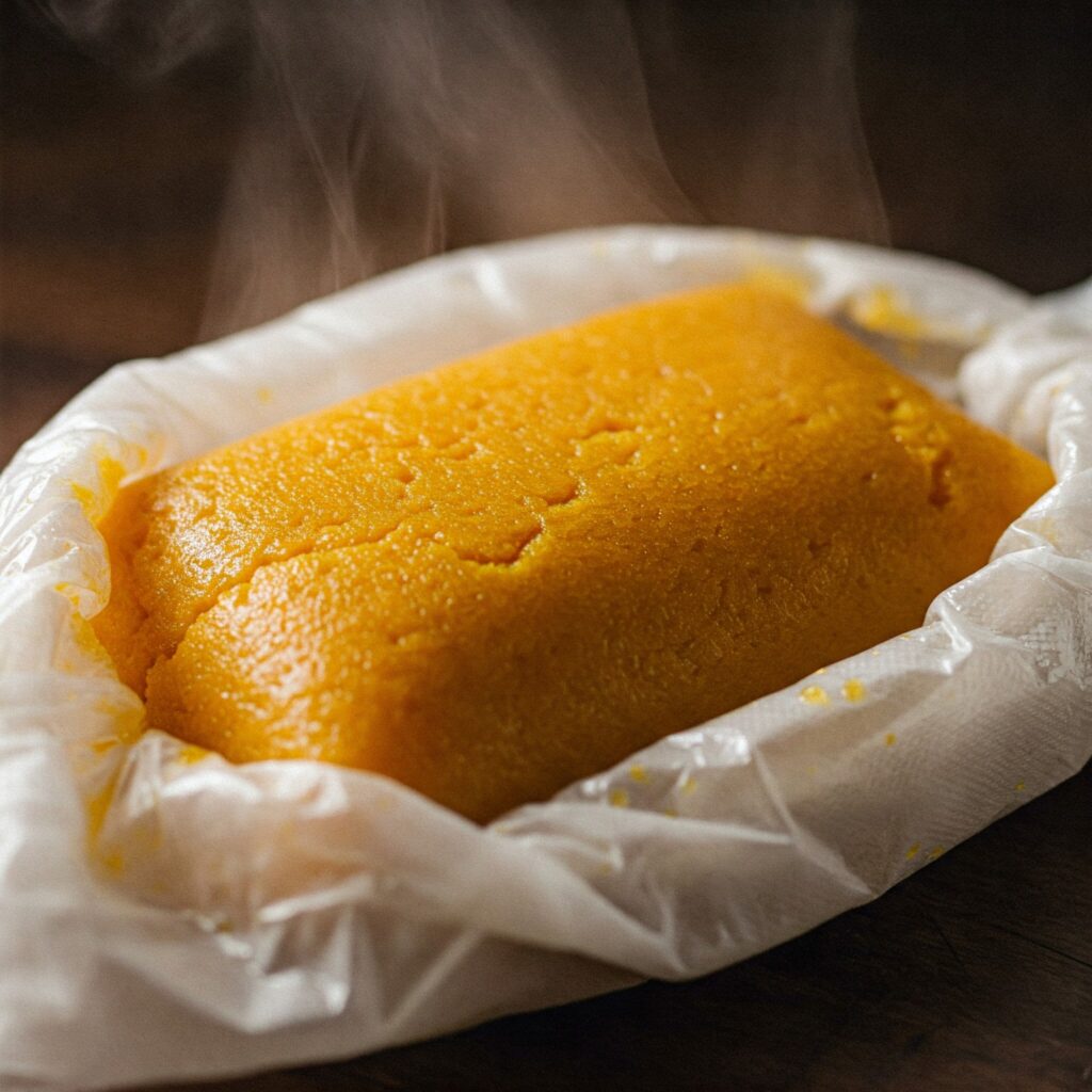 Moi Moi (Steamed Bean Pudding)