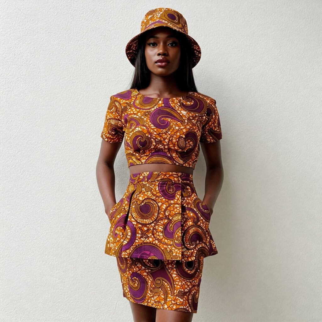 oung Nigerian lady rocking Ankara street style