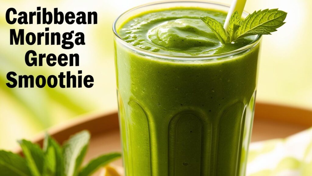 Caribbean Moringa Green Smoothie