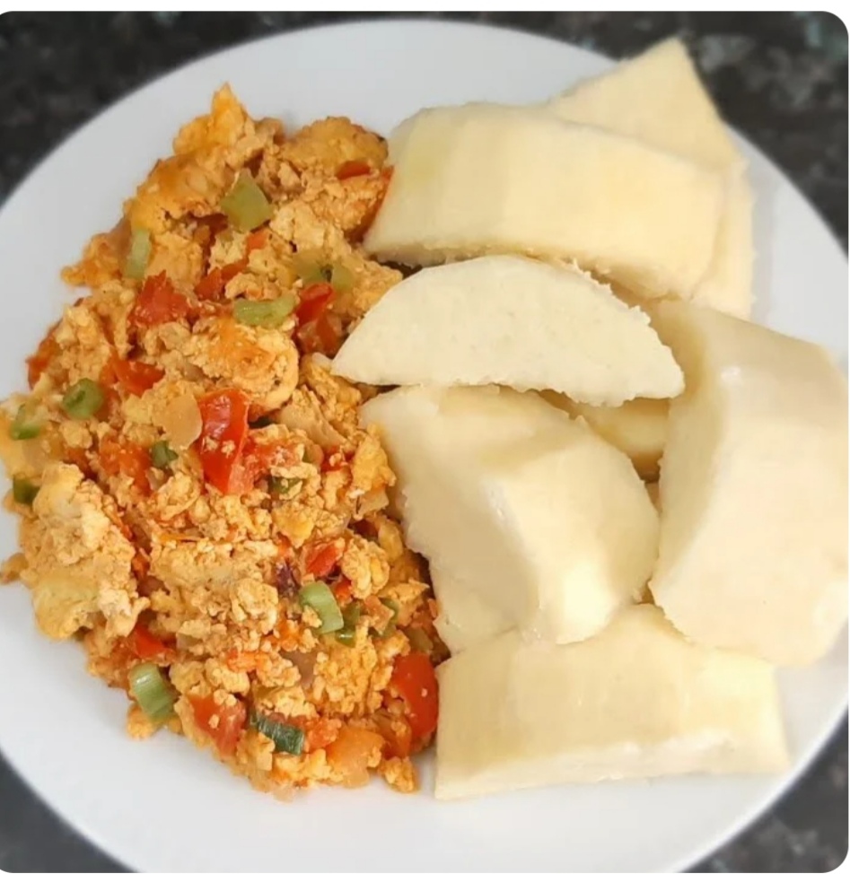 Yam and Egg Saucey