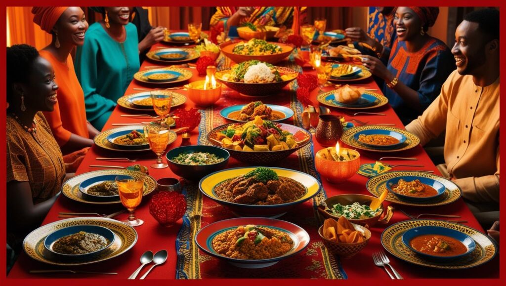Nigerian-inspired dinner party