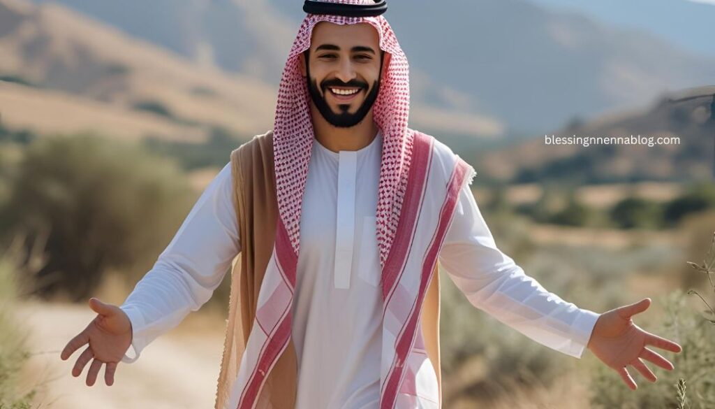 A happy person walking in nature, smiling or arms open wide, symbolizing fulfillment