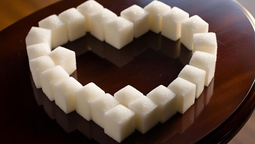 How sugar affects your body - sugar cubes and spoon