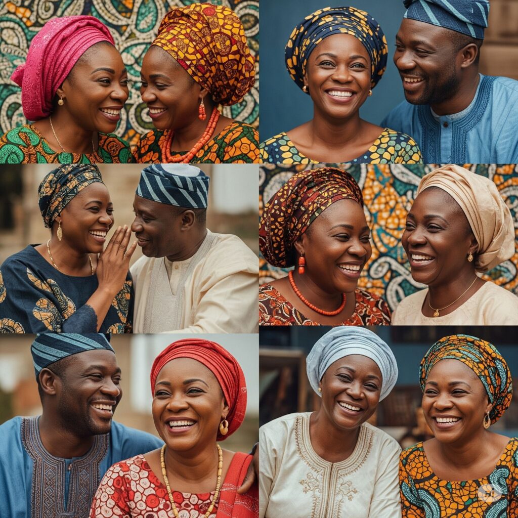 Diverse Nigerian adults and happy couples of various ages, symbolizing that finding love in Nigeria is possible at any stage of life.