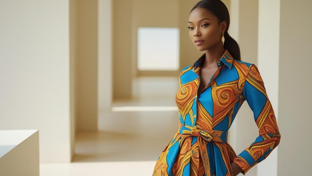 Ankara Shirt Gown Styles: Simplicity Meets Class