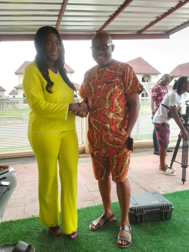 Uncle Sam with Mercy Johnson